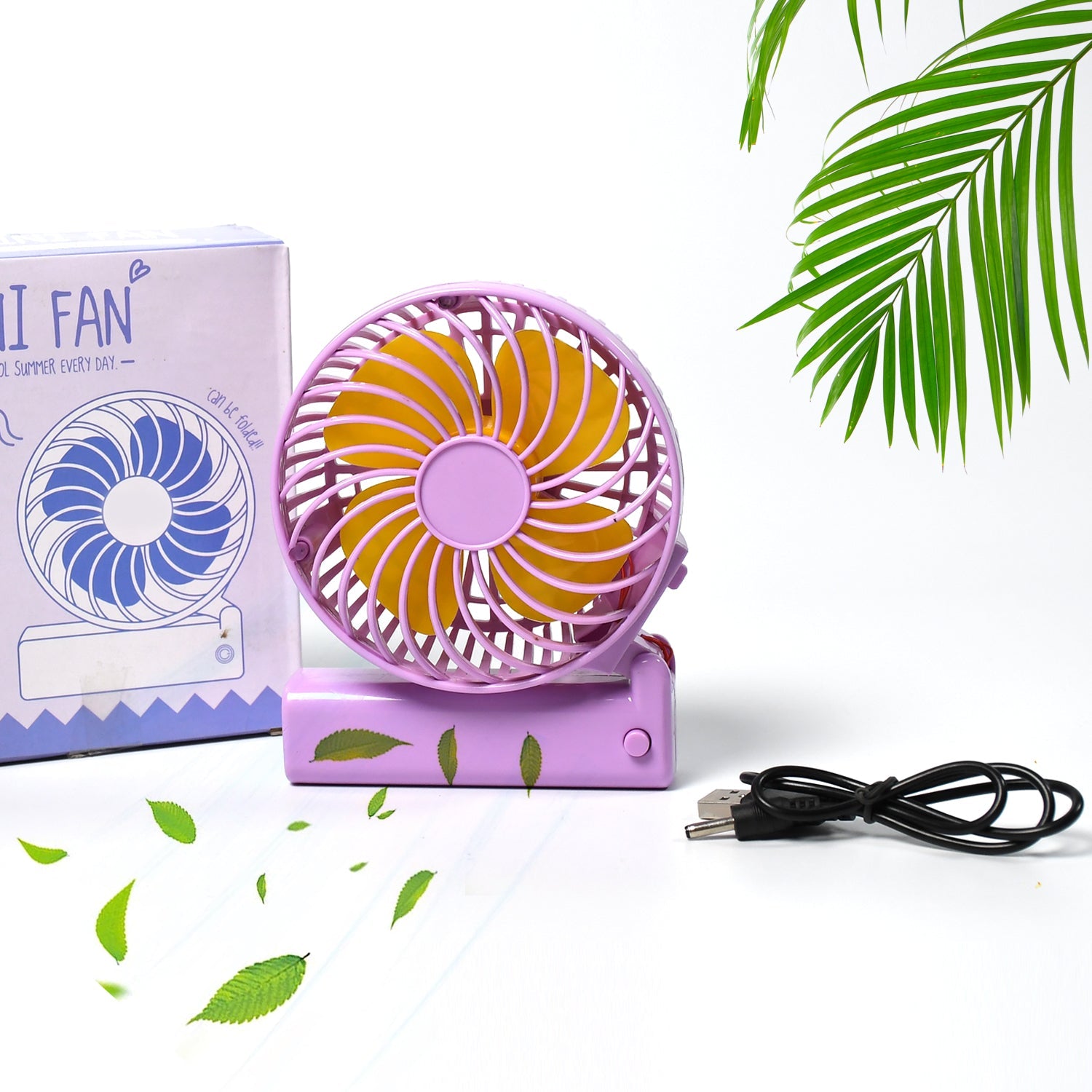 7604 Portable Mini handy Fan & Personal Table Fan | Rechargeable Battery Operated Fan Suitable for Kids, Women, Makeup Artist, Home Office DeoDap 7604 Portable Mini handy Fan & Personal Table Fan | Rechargeable Battery Operated Fan Suitable for Kids, Women, Makeup Artist, Home Office DeoDap